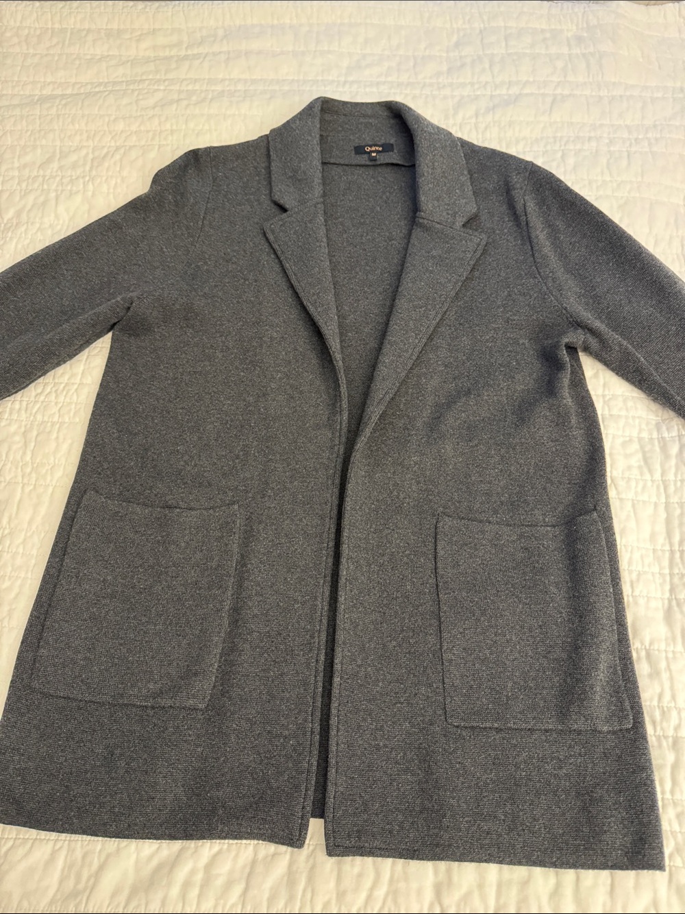 Quince Organic Cotton Knit Blazer